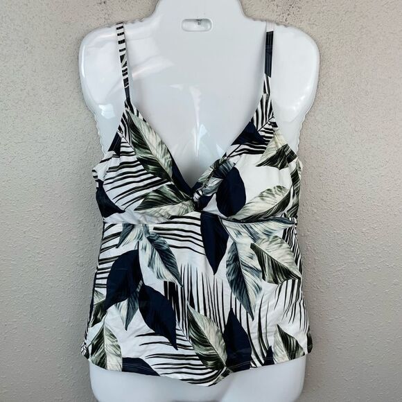 NWT La Blanca Tankini Top Size 14 - Picture 1 of 5
